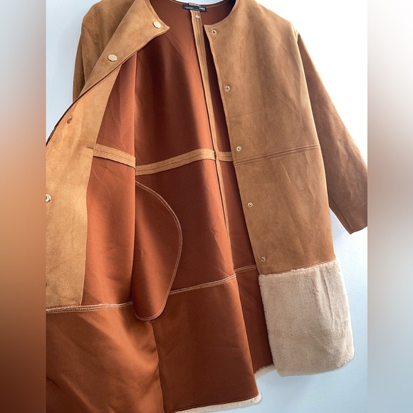 Zara NWOT Faux Fur and Suede Jacket - Picture 3 of 10